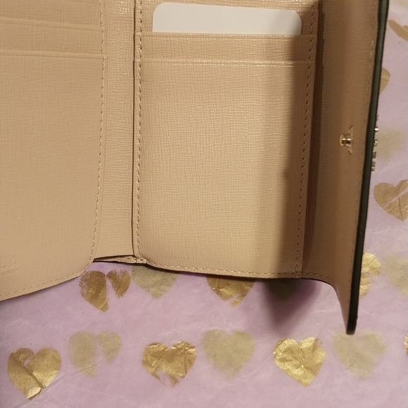 Furla Trifold Blue & Beige Saffiano Wallet (Nwot) - Picture 3 of 16